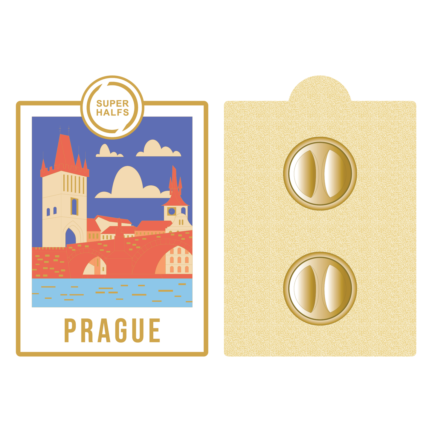 PRAGUE METALL PIN SMALL