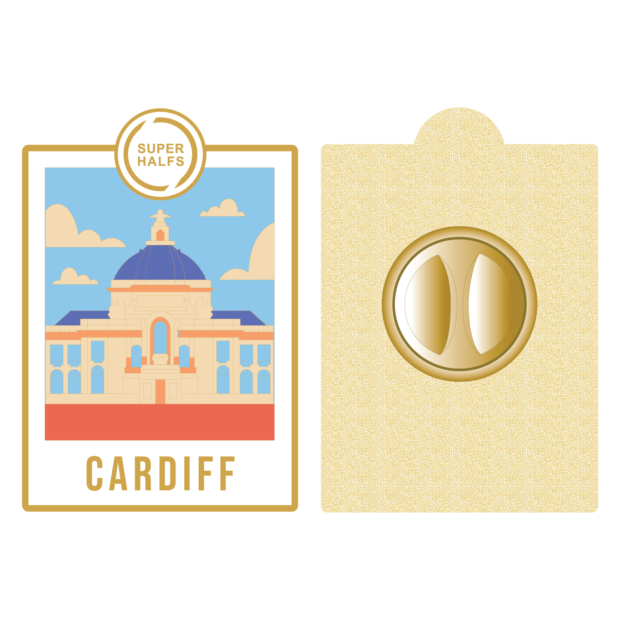 CARDIFF METALL PIN – SUPERHALFS
